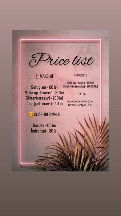 Codite impletite• Make-up