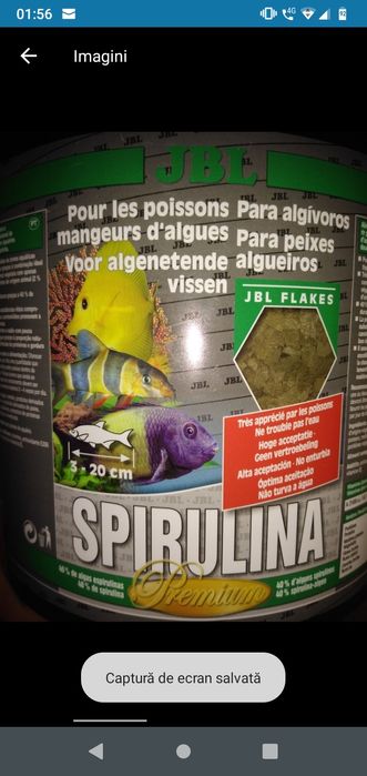 spirulina pastile acvariu pești creveti