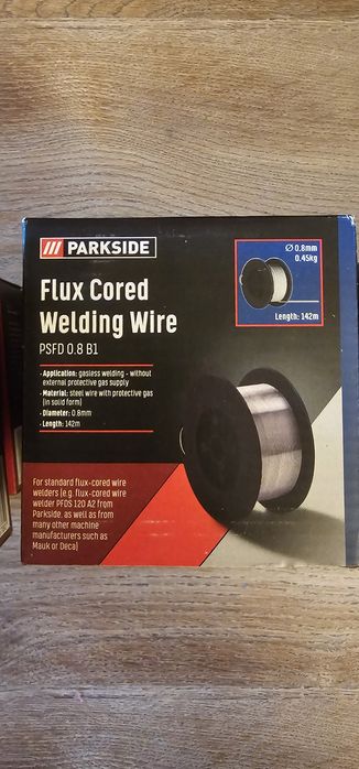 Sarma de sudura Parkside Flux Cored – 0.6/0.8 mm – Noi sigilate