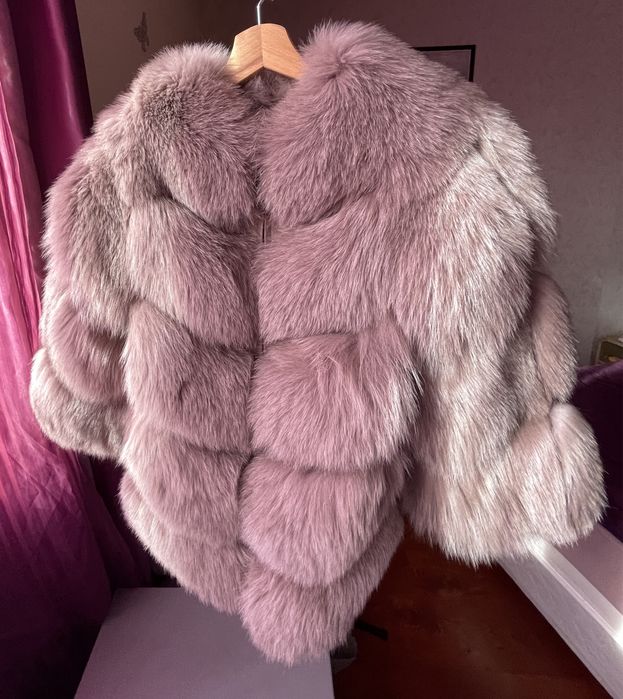 Палто и елек в едно от 100% лисица
