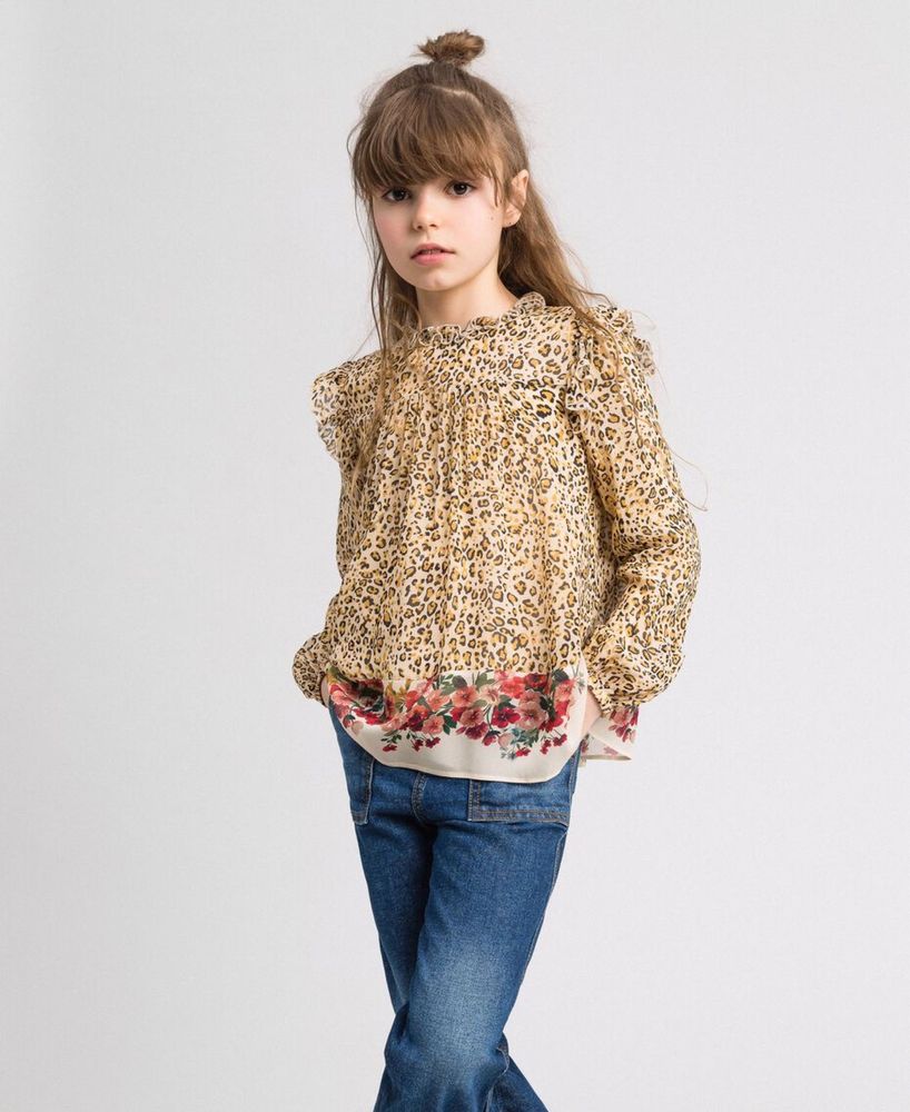 Bluza copii Twinset, leopard