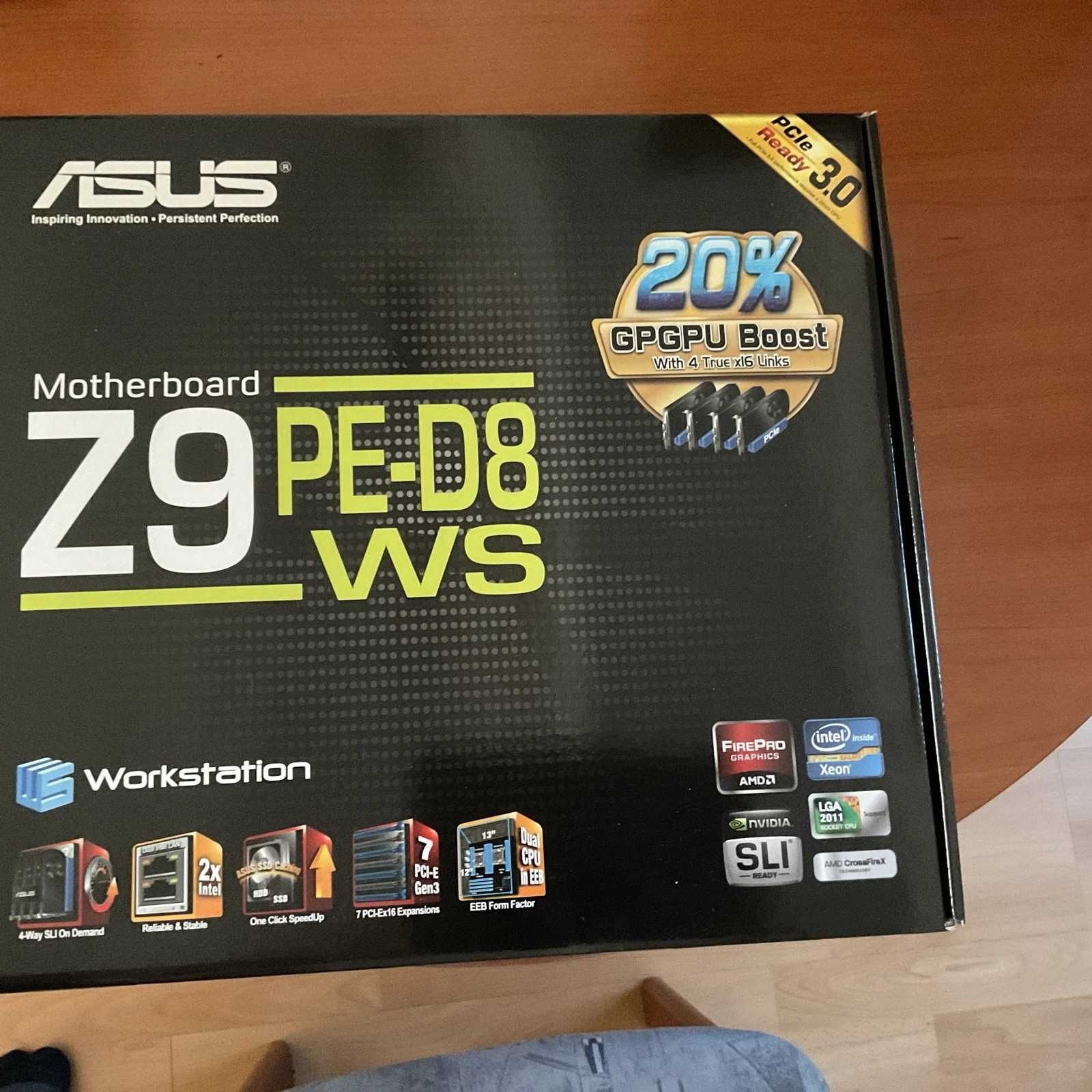 Дъно Дънна платка ASUS Z9PE-D8WS 2011 X79 до 256GB ECC DDR3 RAM