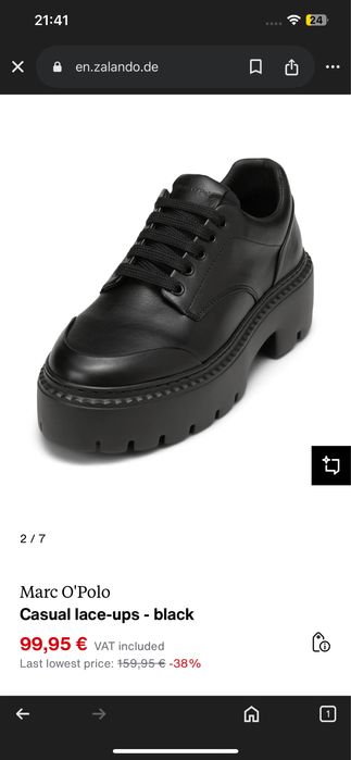 Pantofi dama Marc O’Polo marimea 38 negri