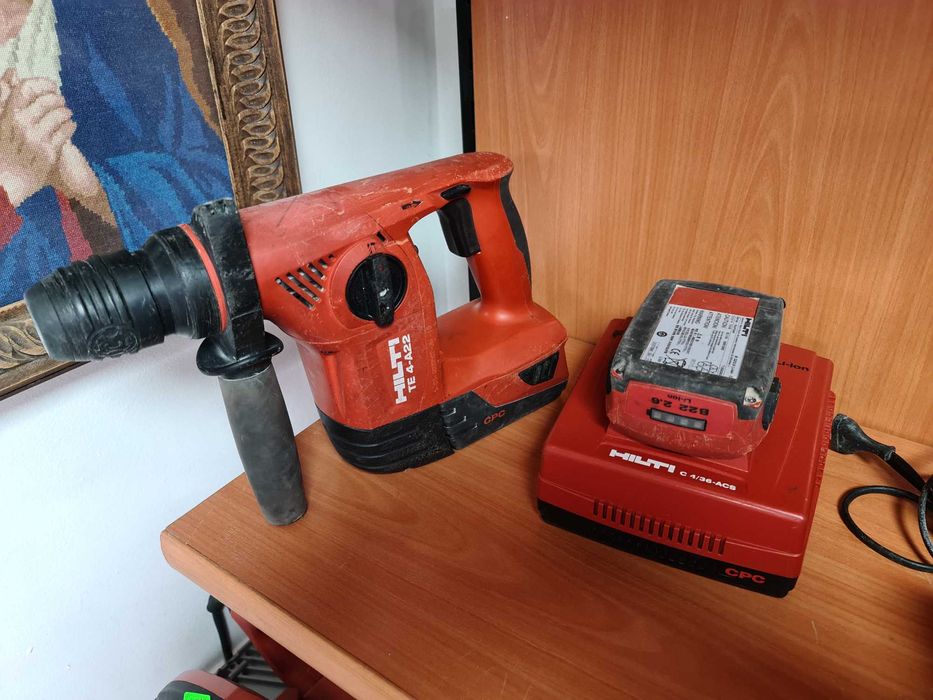 HILTI / хилти TE 4-A22 ВЪРТЯЩА СЕ БЕЗКАБЕЛНА УДАРНО-пробивна машина