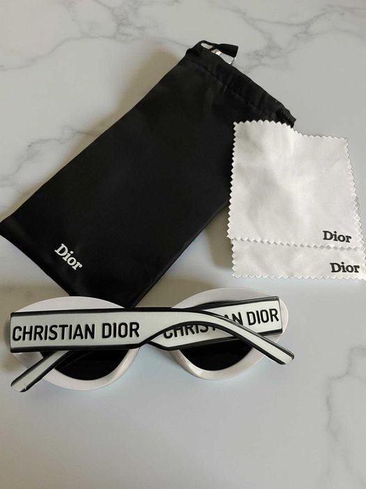 christian dior дамски бели слънчеви очила