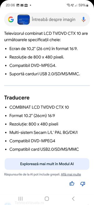 Combined Lcd/tv/dvd ctx 10,nou in cutie.