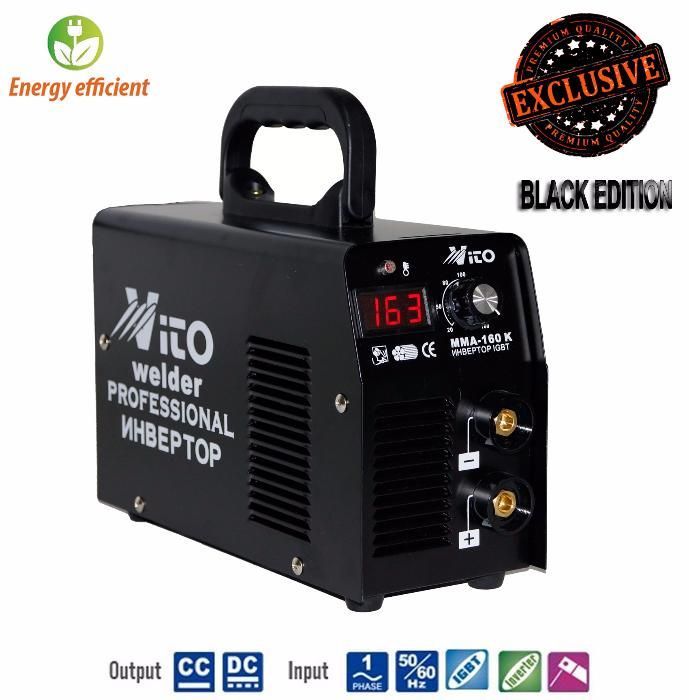 Инверторни Електрожени MMA 160-К EXCLUSIVE BLACK EDITION - 160 Ампера