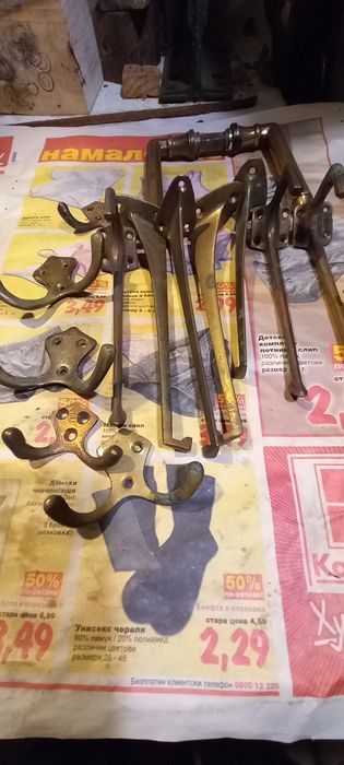 Масивни месингови дръжки