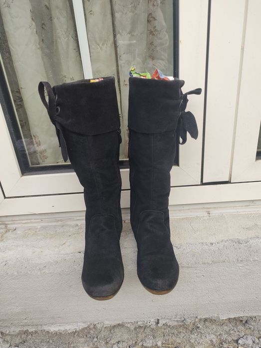 Cizme dama piele intoarsa sau nabuk 36