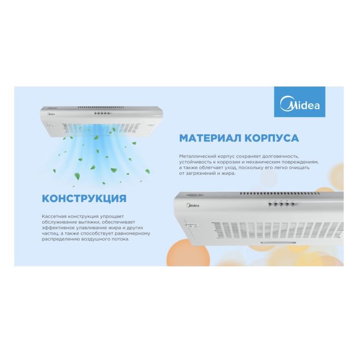 Продам вытяжку Midea MH 60F15 W