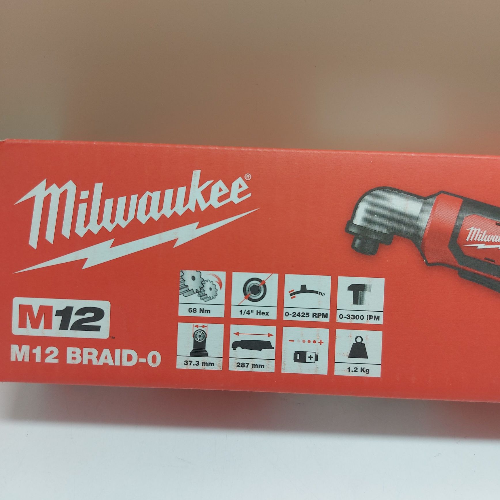 Акумулаторен ъглов ударен винтоверт Milwaukee M12 BRAID-0