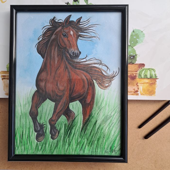 Миниатюра "Кафяв кон"