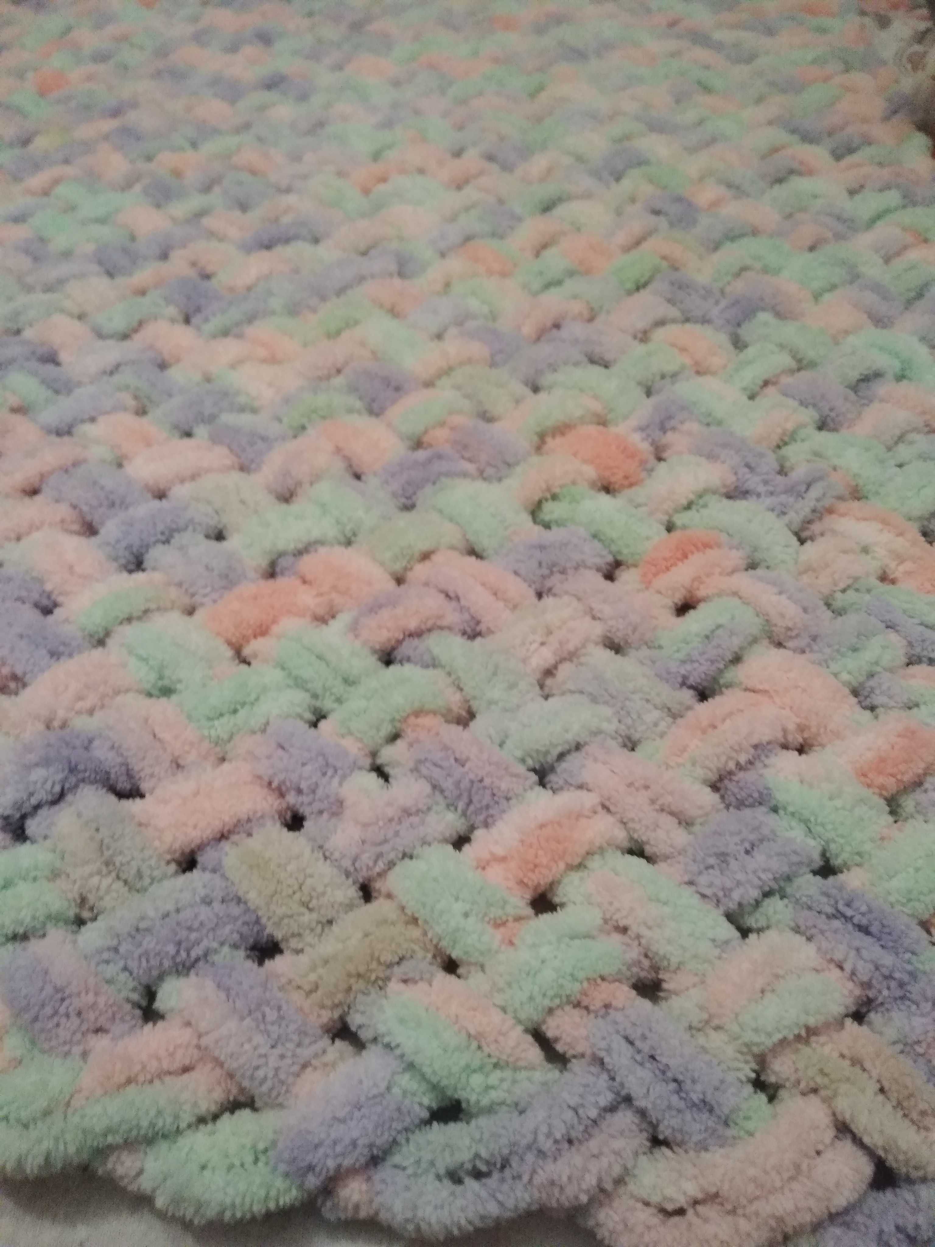 Ново бебешко хипоалергенно плетено одеяло Ализе пуфи
