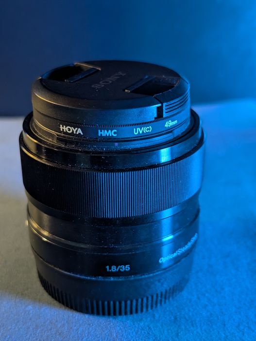 Нова цена до края на месеца Обектив Sony 35mm f/1.8 OSS + Hoya Uv филт