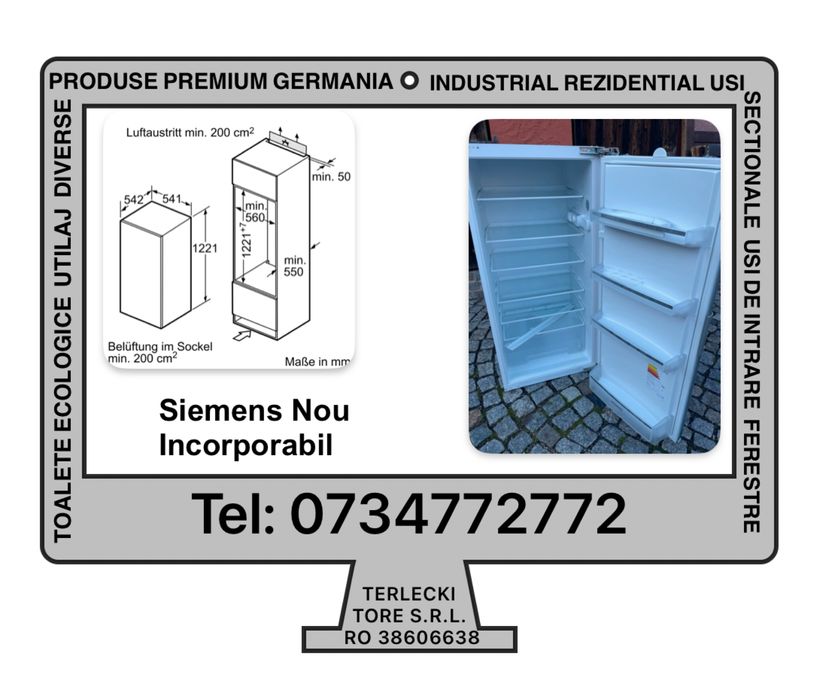 FRIGIDER PREMIUM NOU Siemens  Incorporabil H 122cm pret magazin 1140 €