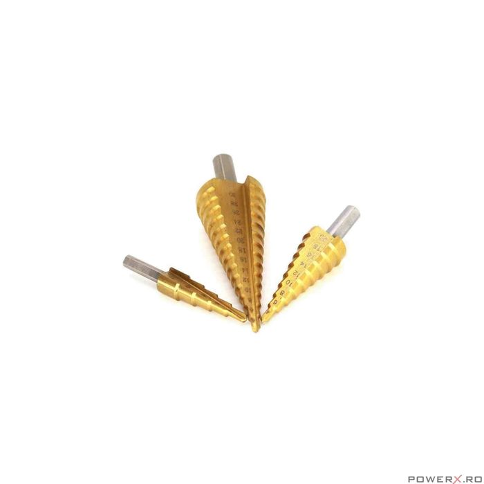 Set 3 burghie conice, 4-32 mm, Verke