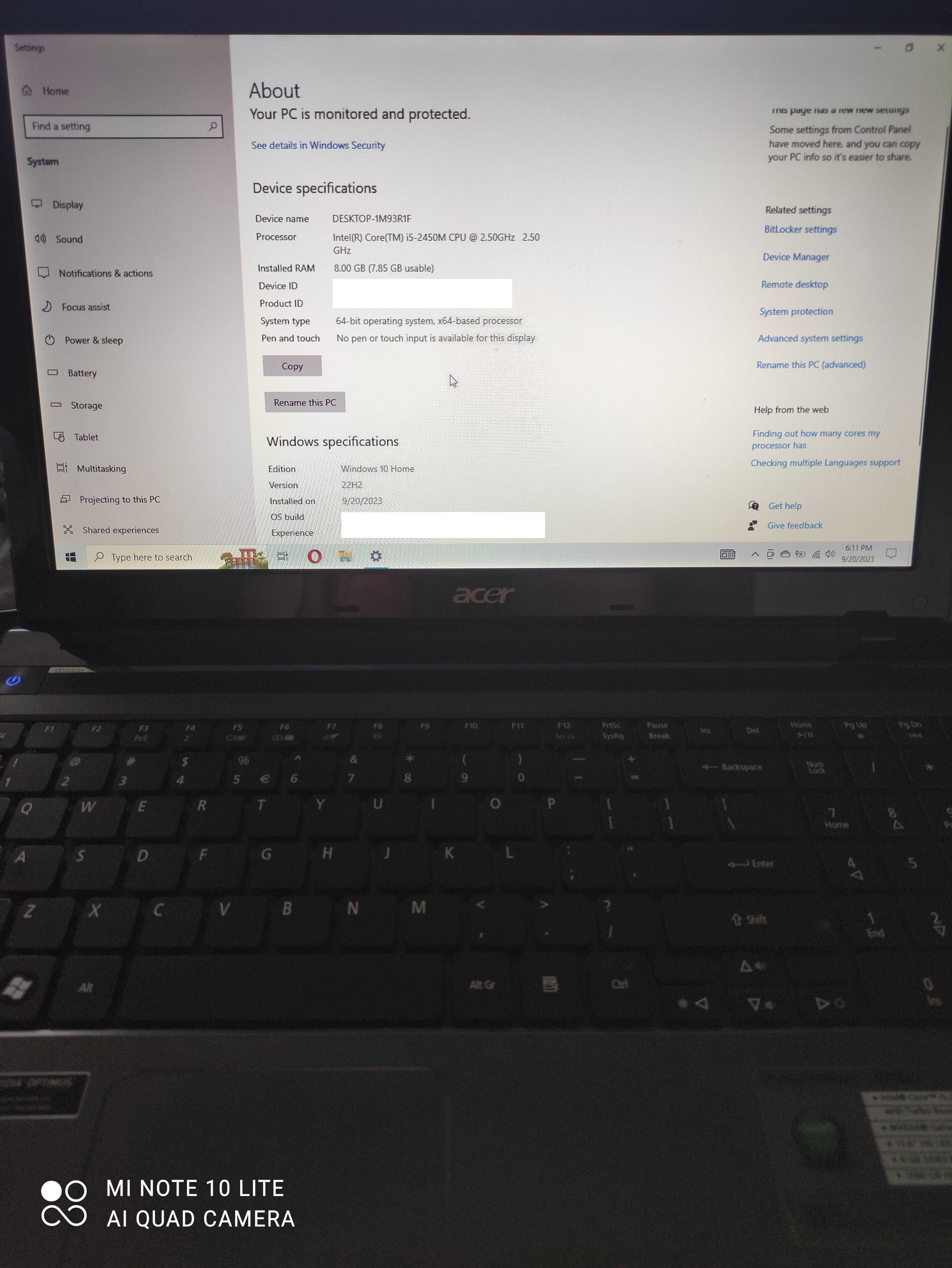 Лаптоп Acer Aspire 5750G