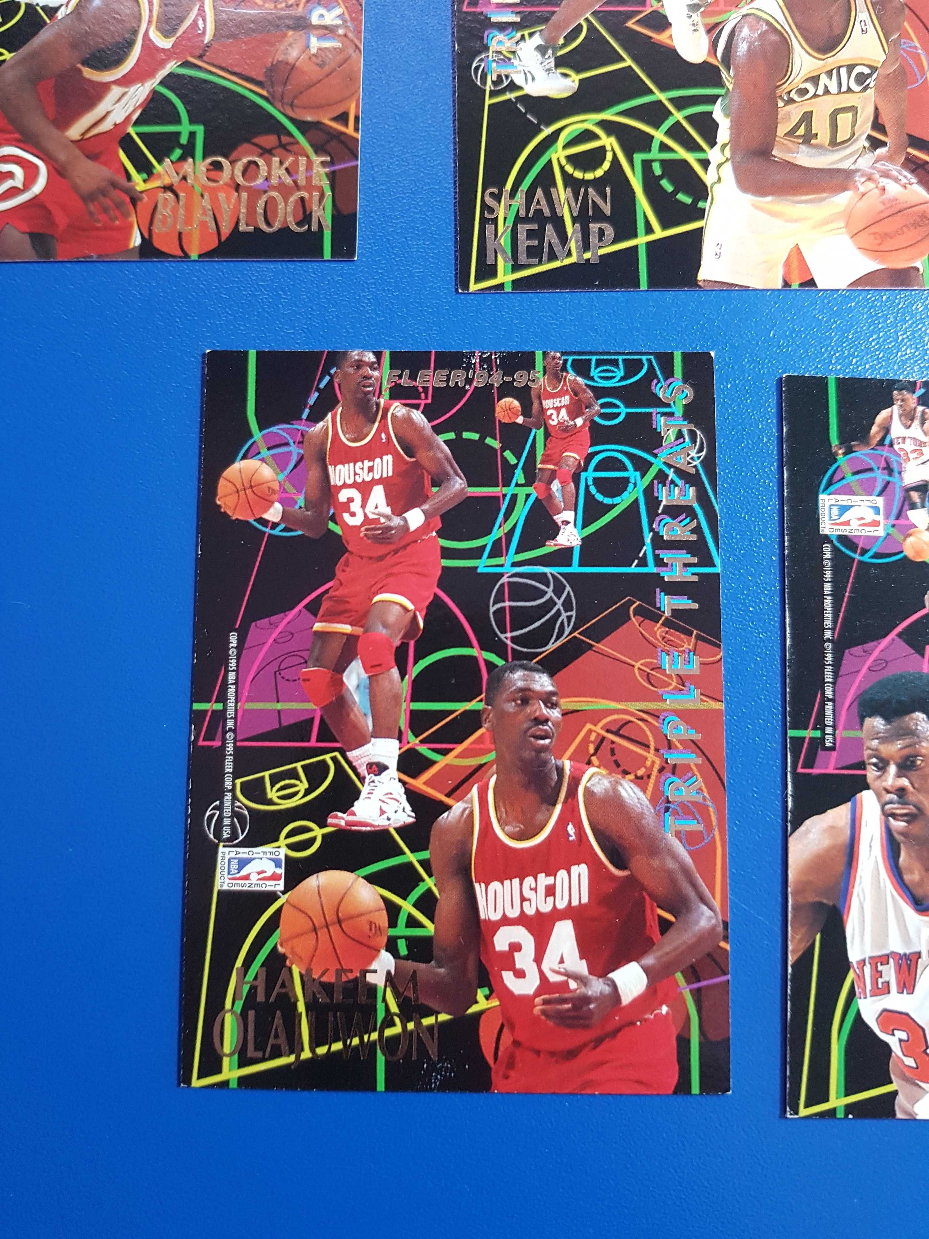 Set complet Triple Threats 1994-95 Fleer European NBA