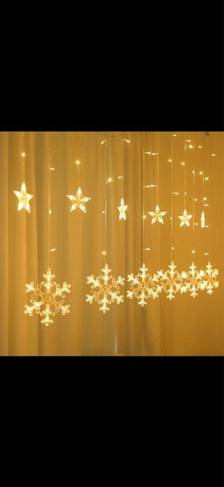 LED Завеса с коледни светлини - различни видове