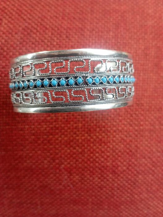 Родирана сребърна гривна 26,6 грама