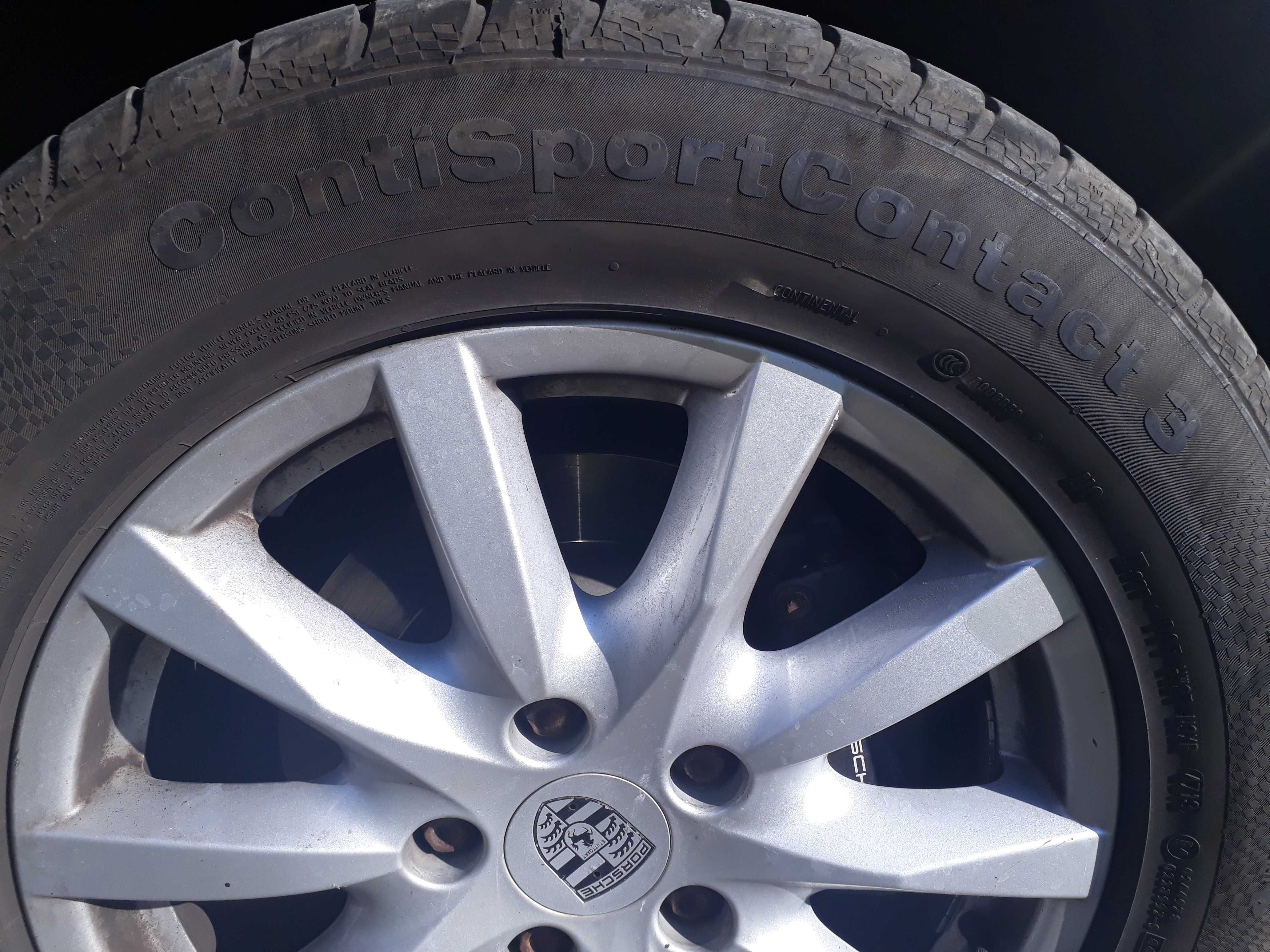 Porsche cayenne 958 джанти 18" гуми Continental ContiSport3 255 55 18.