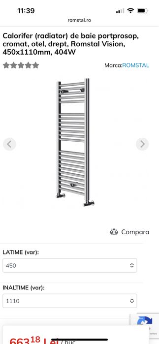 Radiator de baie portprosop