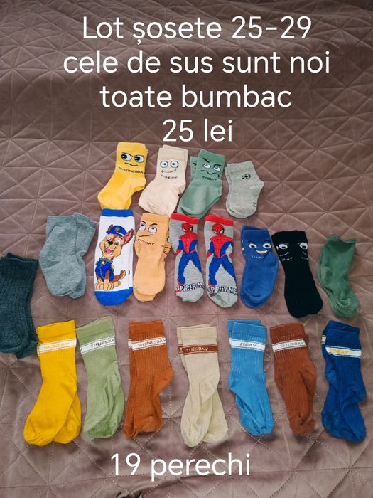 Lot șosete bumbac 25-29