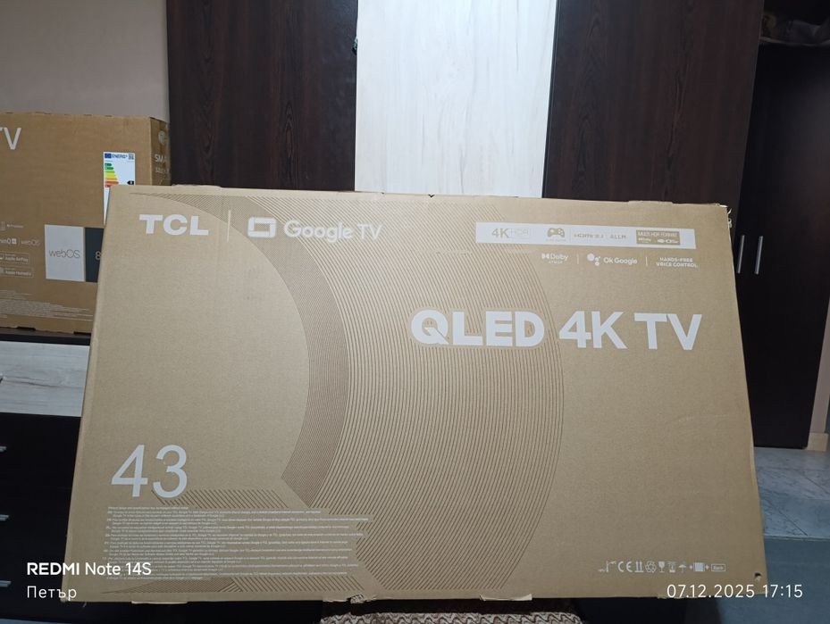 Телевизор tcl 43 инча
