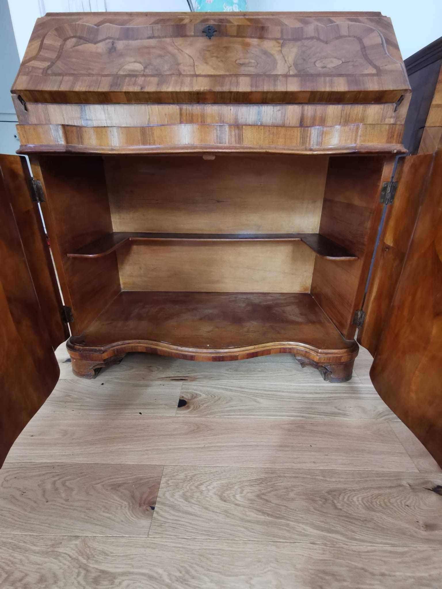Birou/Biblioteca Antique Chippendale Bookcase Secretary Desk