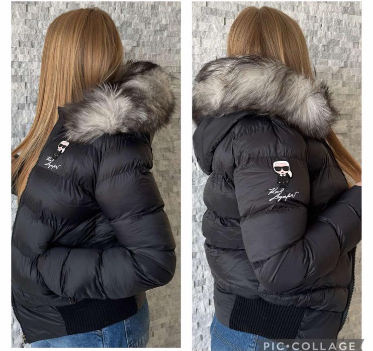 Якета с естествен косъм.