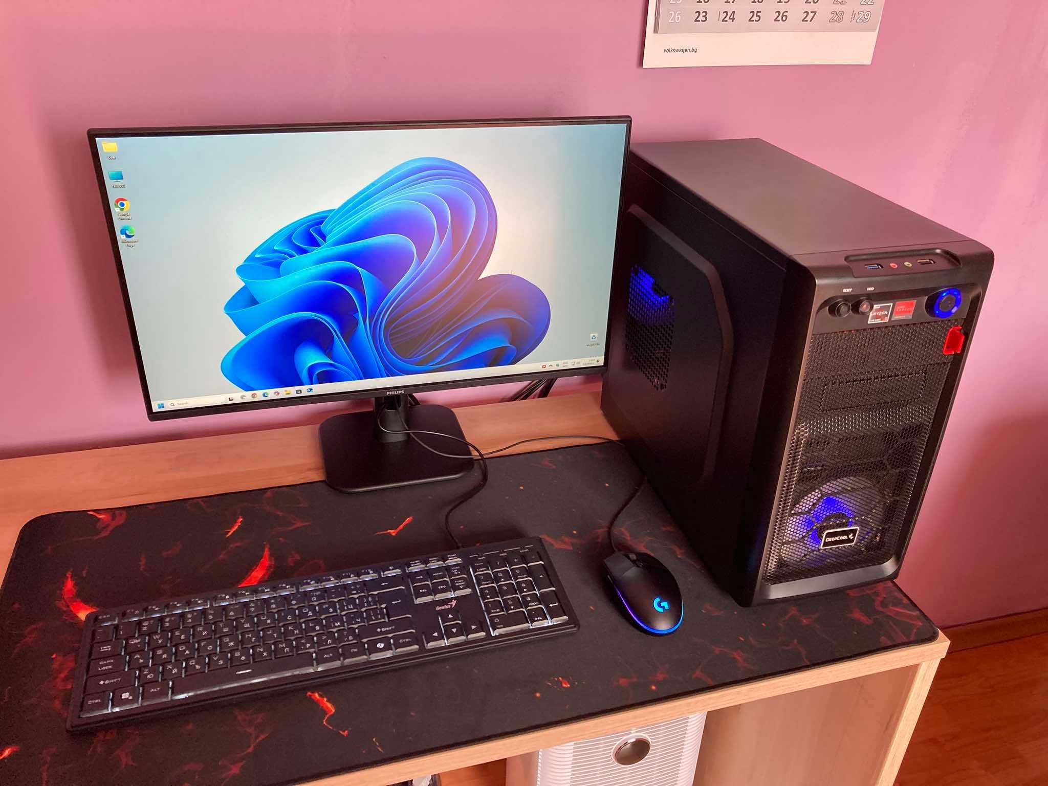 Геймърски компютър INTEL CORE I5, AMD RADEON R9 290, 16GB, SSD, Win 11