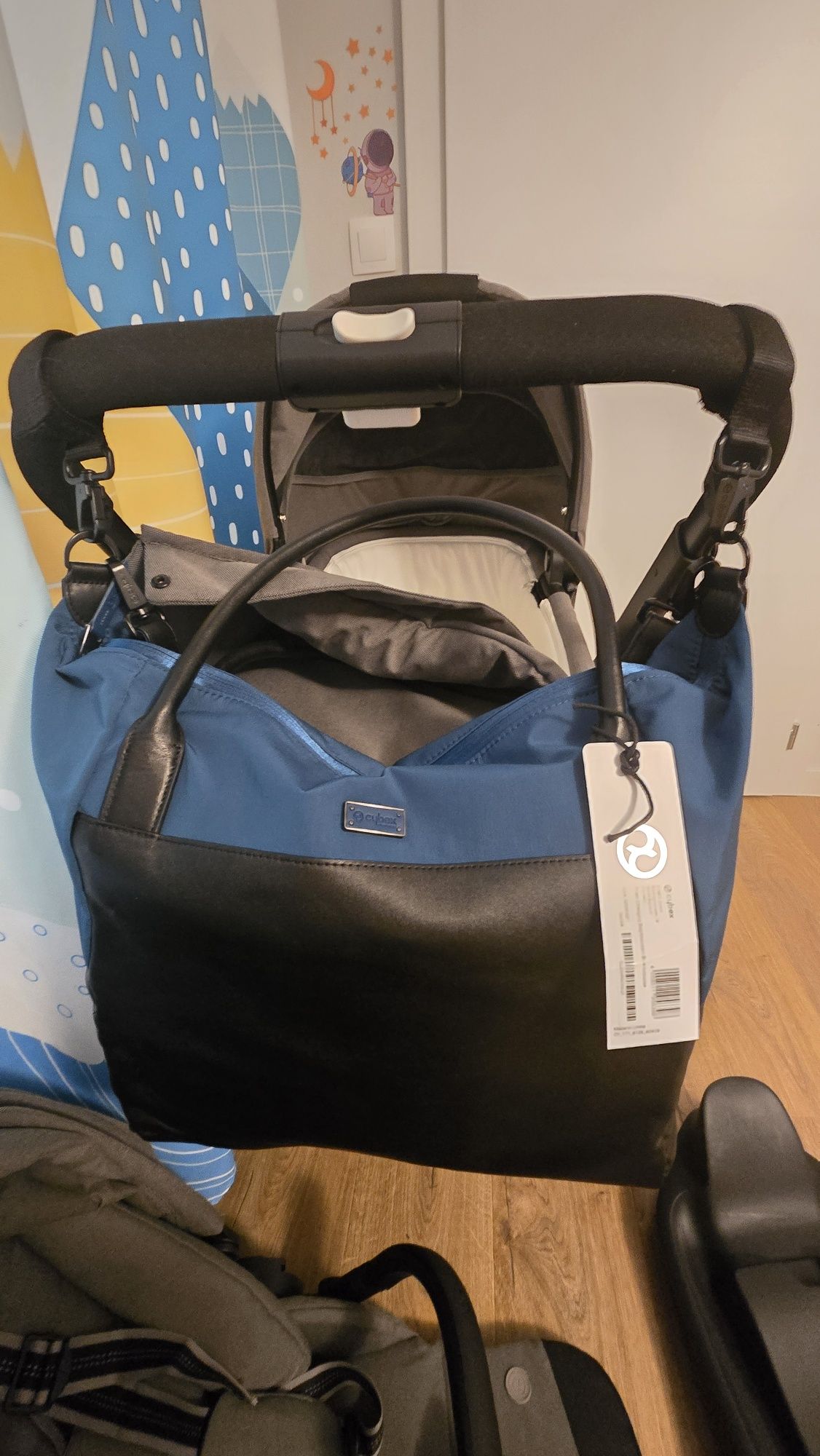 Cybex balios s lux 3в1 с isofix база за кола, адаптори за количка и но