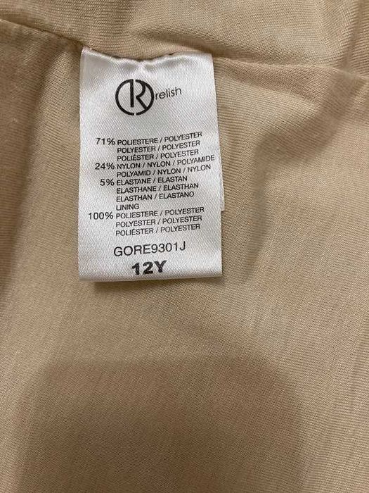 Детска плисирана пола Relish, 12г., ръст 152см., златист цвят