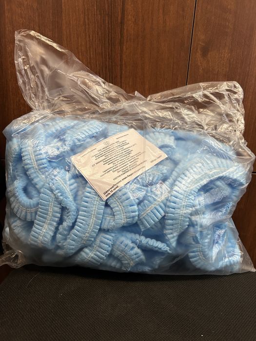 Медецинские одноразовые шапочки (нестерильные)