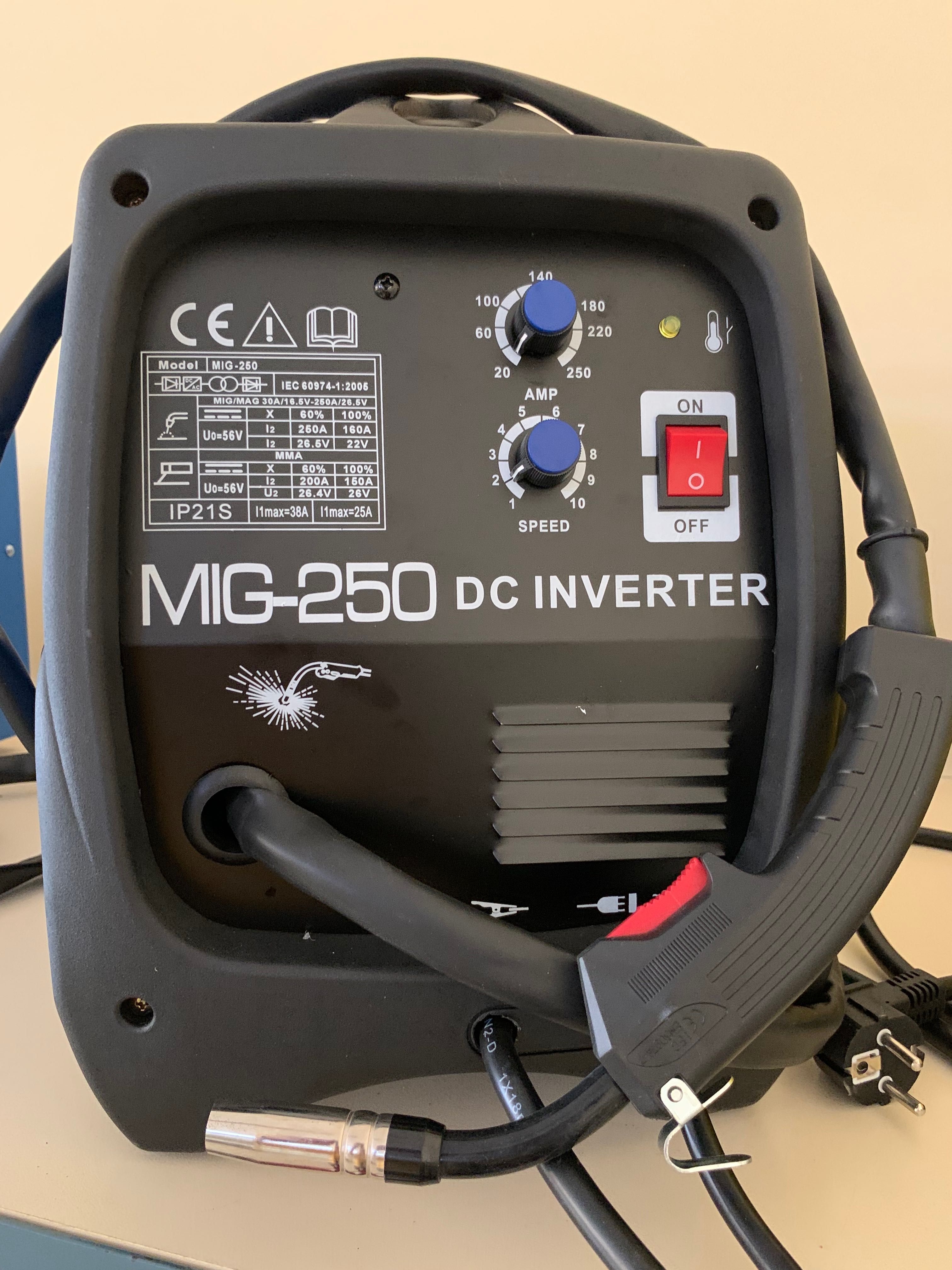 Телоподаващ апарат MIG/CO2 - 250А INVERTER. Електрожен