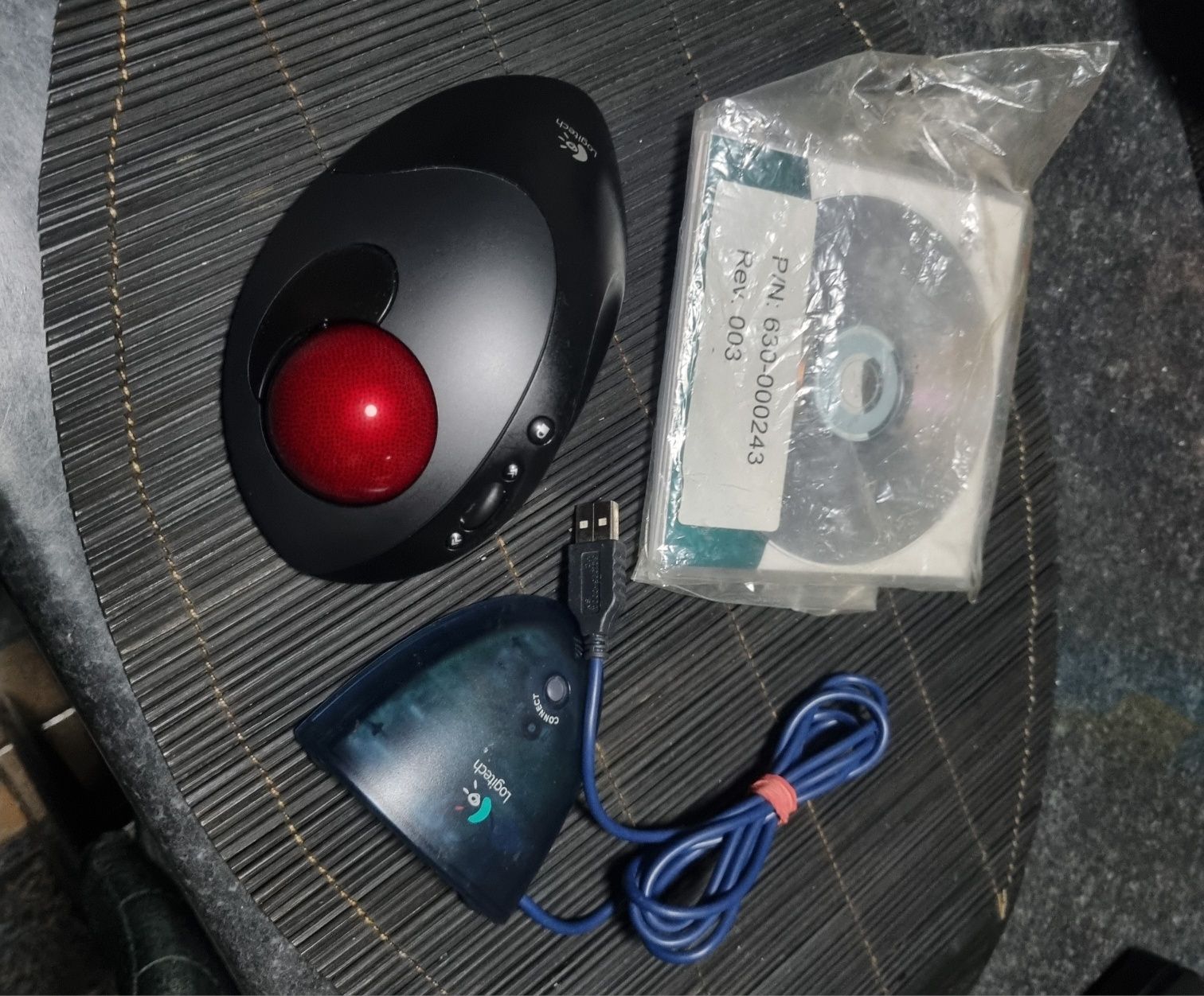 vand Mouse T-RB22 Logitech Trackman Wheell Wireless Trackball Cordless