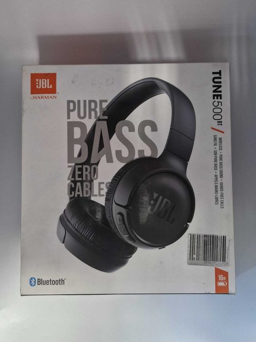 JBL on-ear wireless Tune500BT Negre [#7810#]