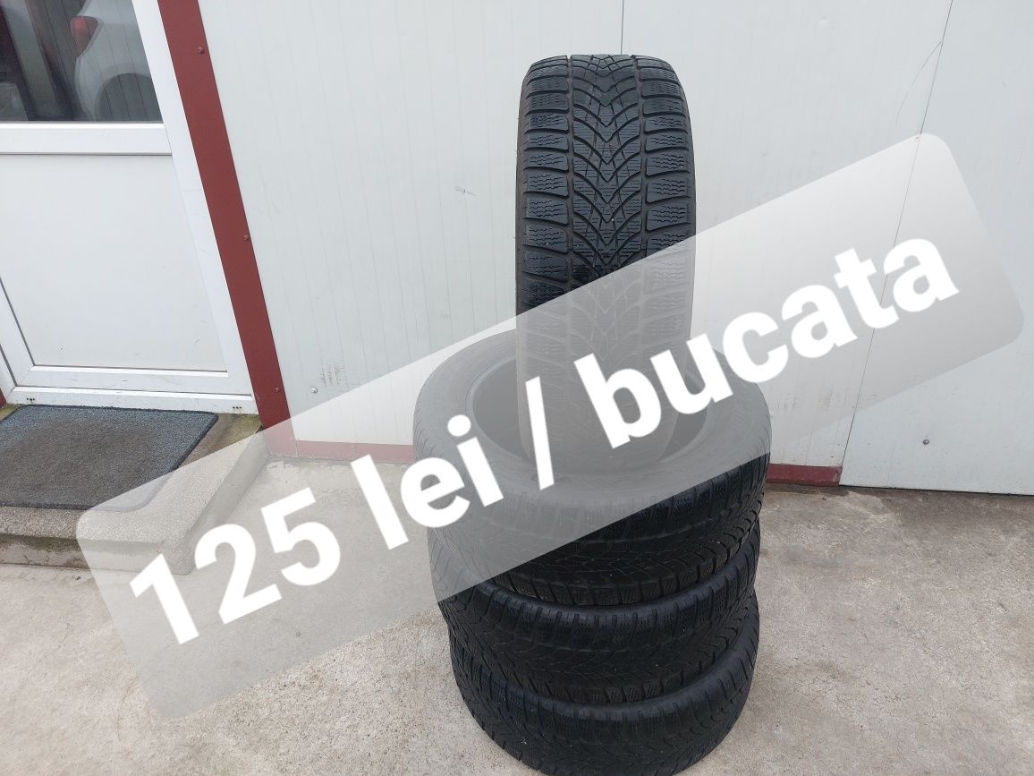 125 lei bucata! Set anvelope M+S/IARNA 225 55 17 Dunlop