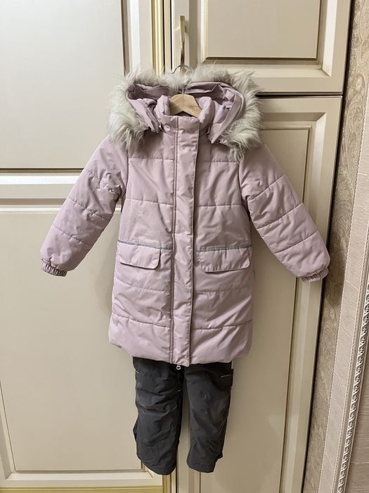 Детская зимняя куртка-комбинезон