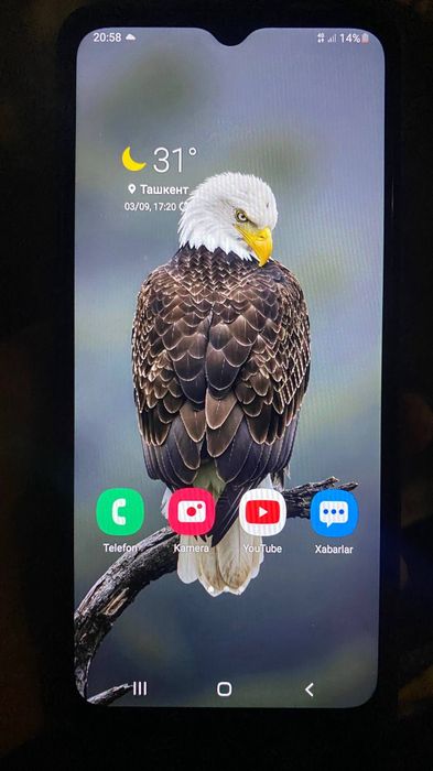 Samsung A02 
Xotira 32 
Hamma joyi ideal. 
I