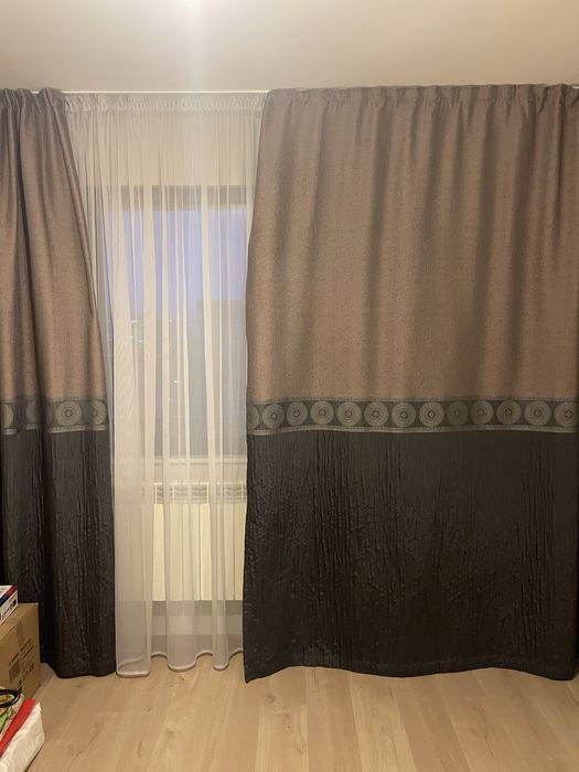 Плътни пердета и тюл, комплект