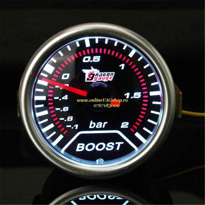 Ceas turbo boost 2 bar  cu diametru 52mm