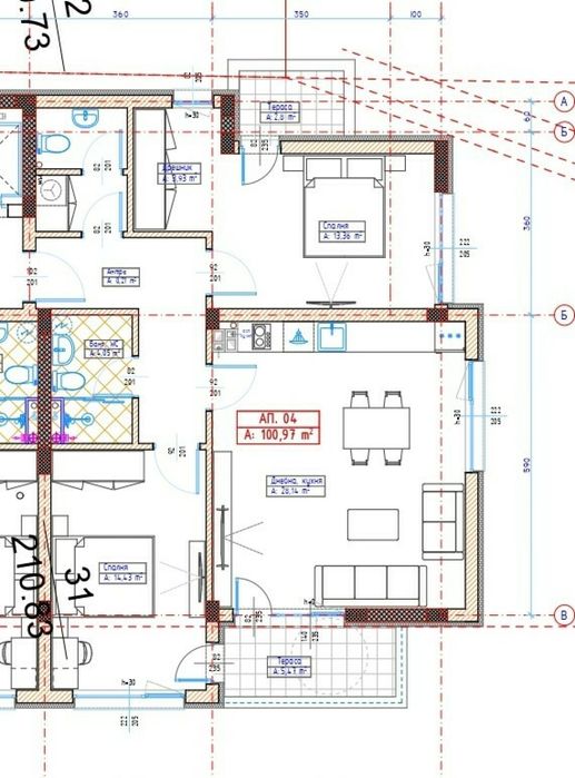 Продажба 3-стаен община Родопи - с. Белащица 105m²