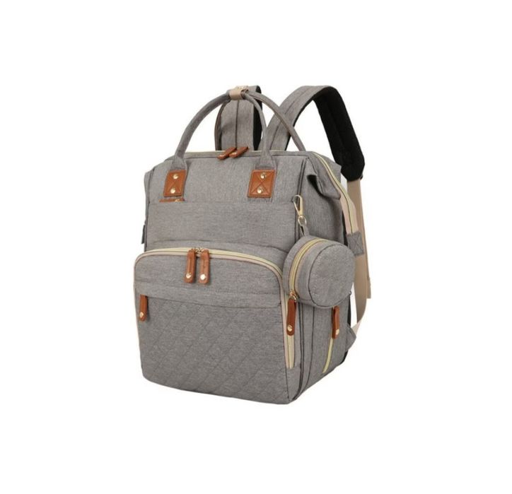 Раница за бебешки принадлежности, сива