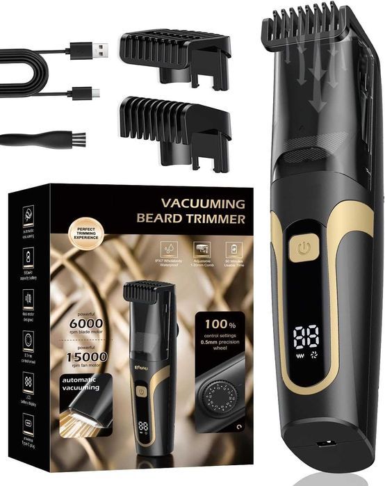 Aparat de tuns si ras par si barba, aspiratie cu vacuum, VALA V550BK