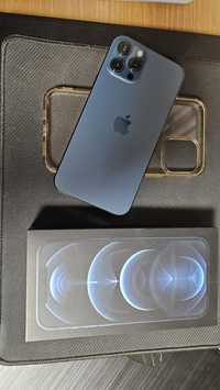 Iphone 12 pro max- Impecabil cu folie sticla- 256gb - blue