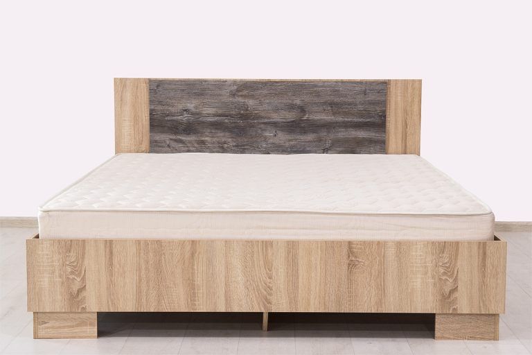 Кровать 1,6 на 2 «лагуна 2» дуб сонома/СОСНА ДЖЕКСОН