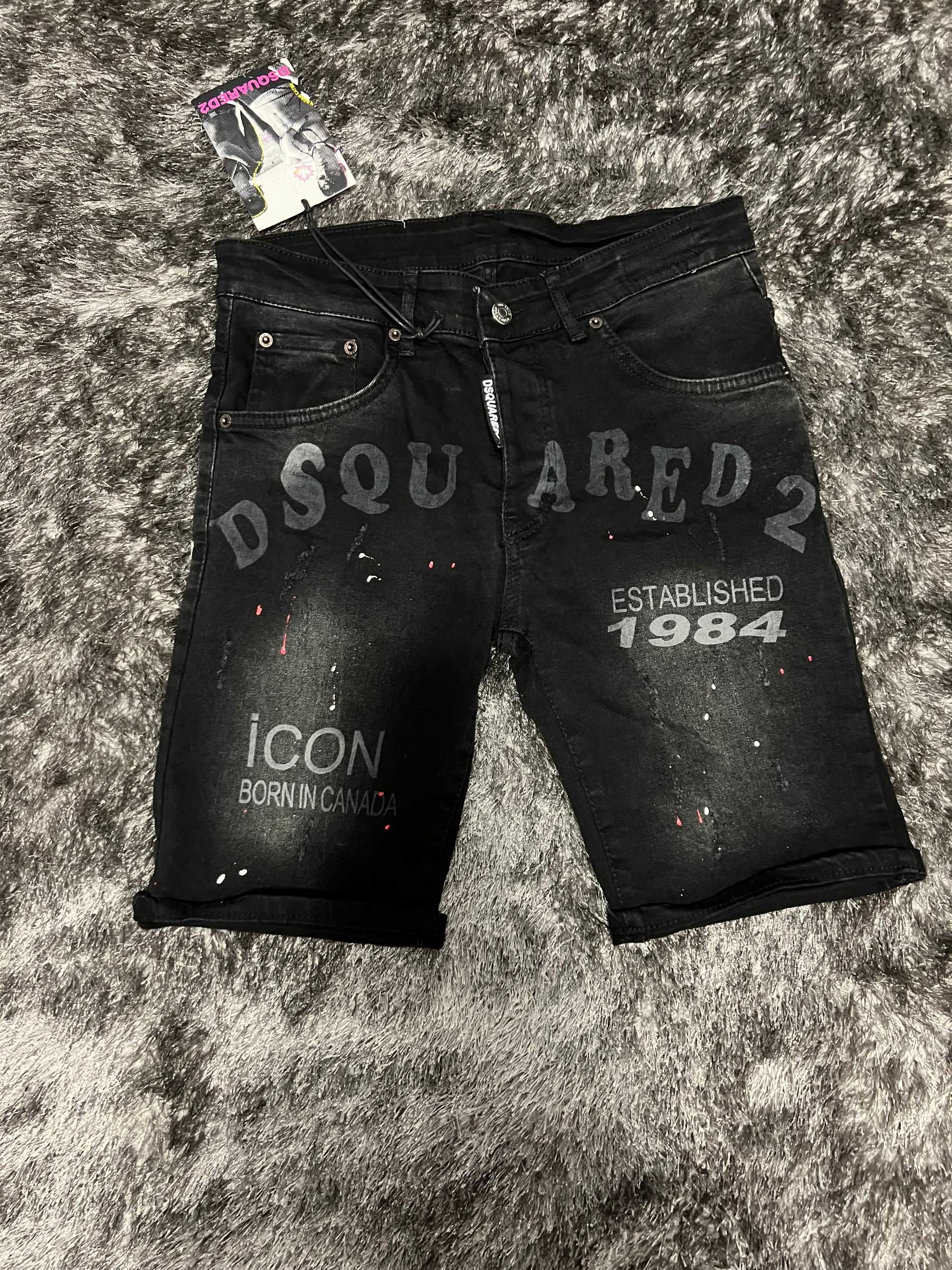 Blugi/Jeans/Bermude Barbati Dsquared Negru! (cod:purple)