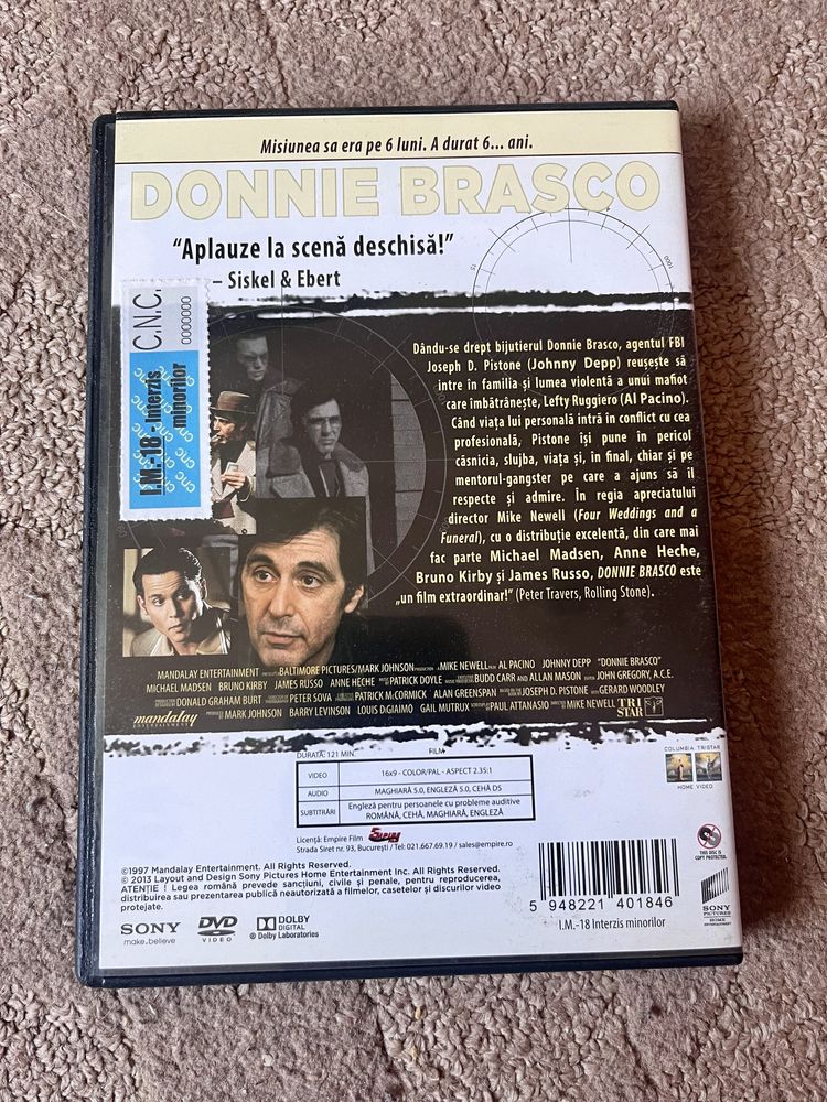 Donnie Brasco DVD cu subtitrare in romana