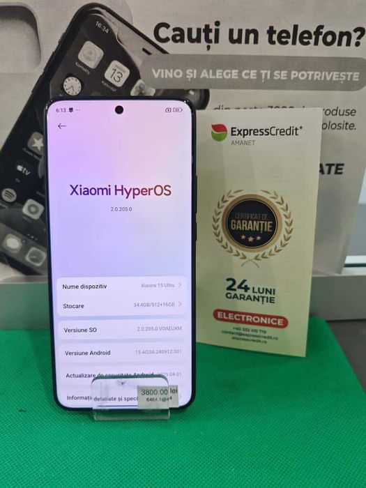 (Ag44 B6464) Xiaomi 15 Ultra 5G 16/512 gb - Garantie 2 ani!